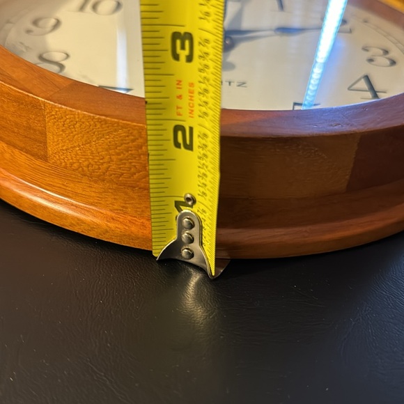 Quartz Patchwork Wood Wall Clock - Kitchen Home Decor Wooden - Picture 5 of 11